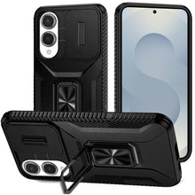 For Samsung S25 Edge Case Protection Magnetic Stand Lens Cover + Tempered Glass