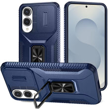 For Samsung S25 Edge Case Protection Magnetic Stand Lens Cover + Tempered Glass