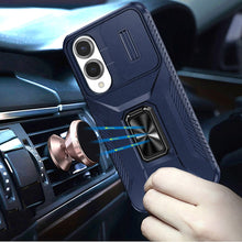 For Samsung S25 Edge Case Protection Magnetic Stand Lens Cover + Tempered Glass