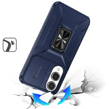 For Samsung S25 Edge Case Protection Magnetic Stand Lens Cover + Tempered Glass
