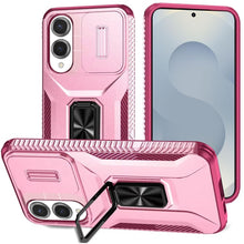 For Samsung S25 Edge Case Protection Magnetic Stand Lens Cover + Tempered Glass