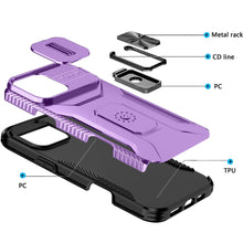 For iPhone 16 PRO MAX Case Complete Protection Magnetic Stand + Tempered Glass