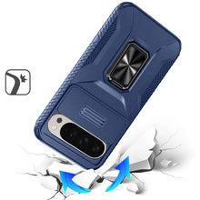 For Google Pixel 10/10 Pro Case with Metal Stand and Lens Cover + Tempered Glass