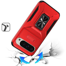 For Google Pixel 10/10 Pro Case with Metal Stand and Lens Cover + Tempered Glass