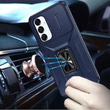 For Samsung S25+/S24+ Case Complete Protection Magnetic Stand + Tempered Glass