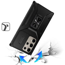 For Samsung S25 Ultra Case Complete Protection Magnetic Stand + Tempered Glass