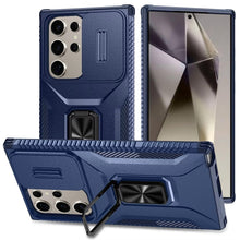 For Samsung S25 Ultra Case Complete Protection Magnetic Stand + Tempered Glass