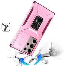 For Samsung S25 Ultra Case Complete Protection Magnetic Stand + Tempered Glass