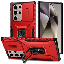 For Samsung S25 Ultra Case Complete Protection Magnetic Stand + Tempered Glass