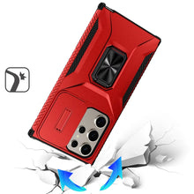 For Samsung S25 Ultra Case Complete Protection Magnetic Stand + Tempered Glass