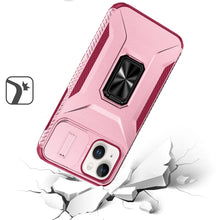 For iPhone 13/14 Case Complete Rugged Protection Magnetic Stand + Tempered Glass
