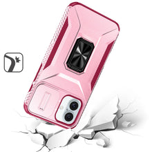 For iPhone 16 6.1inch Case Complete Protection Magnetic Stand + Tempered Glass