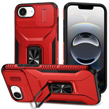 For iPhone 16e Case Complete Rugged Protection Magnetic Stand + Tempered Glass