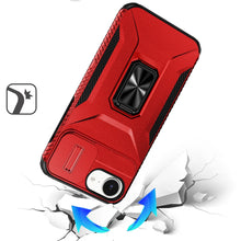 For iPhone 16e Case Complete Rugged Protection Magnetic Stand + Tempered Glass