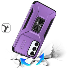 For Samsung S25/S24 Case Complete Protection Magnetic Stand + Tempered Glass