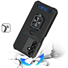 For Samsung A16 5G Case Multi-Use Card Slot Ring Stand Cover + Tempered Glass