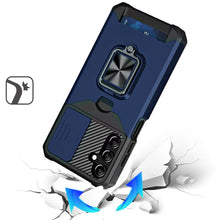 For Samsung A16 5G Case Multi-Use Card Slot Ring Stand Cover + Tempered Glass