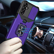 For Samsung A16 5G Case Multi-Use Card Slot Ring Stand Cover + Tempered Glass