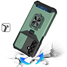 For Samsung A16 5G Case Multi-Use Card Slot Ring Stand Cover + Tempered Glass