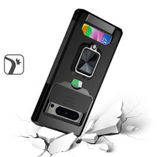 For Google Pixel 8 PRO 5G Case Card Holder Magnetic Ringstand Sliding Lens Cover