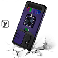 For Samsung A36/A56 Case Multi-Use Card Slot Ring Stand Cover + Tempered Glass