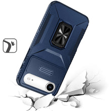 For iPhone Air Case Multi-Use Card Holder Stand with Lens Cover + Tempered Glass