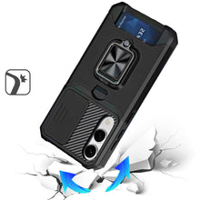 For Samsung S25 Edge Case Multi-Use Magnetic RingStand Cover + Tempered Glass