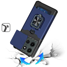 For Motorola Edge 2025 Case Multi-Use Card Magnetic RingStand Camera Lens Cover