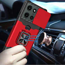 For Motorola Edge 2025 Case Multi-Use Card Magnetic RingStand Camera Lens Cover