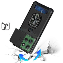 For Moto G Power 2025 Case Multi-Use Magnetic Ring Stand Cover + Tempered Glass