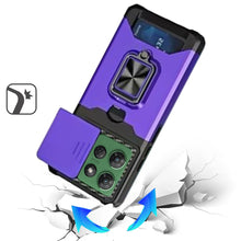For Moto G Power 2025 Case Multi-Use Magnetic Ring Stand Cover + Tempered Glass