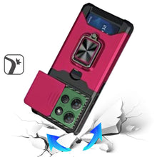 For Moto G Power 2025 Case Multi-Use Magnetic Ring Stand Cover + Tempered Glass