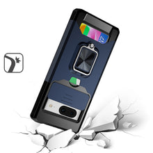 For Google Pixel 8A Case Card Holder Magnetic Ringstand Sliding Lens Cover