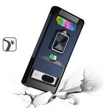 For Google Pixel 8 5G Case Card Holder Magnetic Ring Stand Sliding Lens Cover