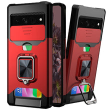 For Google Pixel 7 PRO (Triple Camera) Case Multi-Use Card Magnetic Ring Stand