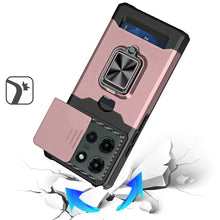 For Moto G Stylus 2025 Case Multi-Use Magnetic Ring Stand Cover + Tempered Glass