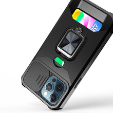 For iPhone 14 PRO MAX Case Multi-Use Card Magnetic RingStand Camera Lens Cover