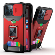 For iPhone 15 Case Multi-Use Magnetic RingStand Lens Cover + 2 Tempered Glass