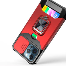 For iPhone 15 Case Multi-Use Magnetic RingStand Lens Cover + 2 Tempered Glass