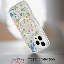 For iPhone 16 Pro 6.3in Case Magnetic Circle Printed UV Design + Tempered Glass