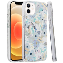 For iPhone 12/12 Pro Case Dual Layer IMD Design Magnetic Circle + Tempered Glass