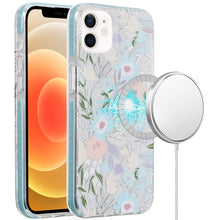 For iPhone 12/12 Pro Case Dual Layer IMD Design Magnetic Circle + Tempered Glass