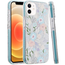 For iPhone 12/12 Pro Case Dual Layer IMD Design Magnetic Circle + Tempered Glass