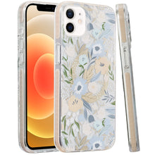 For iPhone 12/12 Pro Case Dual Layer IMD Design Magnetic Circle + Tempered Glass