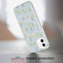 For iPhone 12/12 Pro Case Dual Layer IMD Design Magnetic Circle + Tempered Glass