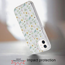 For iPhone 12/12 Pro Case Dual Layer IMD Design Magnetic Circle + Tempered Glass