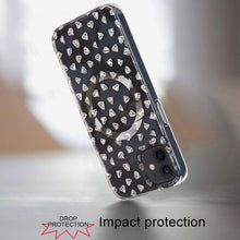 For iPhone 12/12 Pro Case Dual Layer IMD Design Magnetic Circle + Tempered Glass