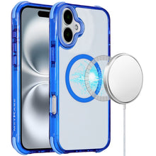 For iPhone 16 Plus 6.7in Case Magnetic Circle Shockproof Corner + Tempered Glass