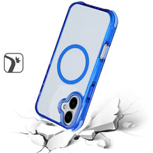 For iPhone 16 Plus 6.7in Case Magnetic Circle Shockproof Corner + Tempered Glass