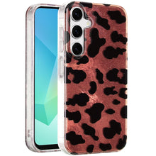For Samsung A16 5G Case Glossy In Mold Design Print w/ Glitter + Tempered Glass